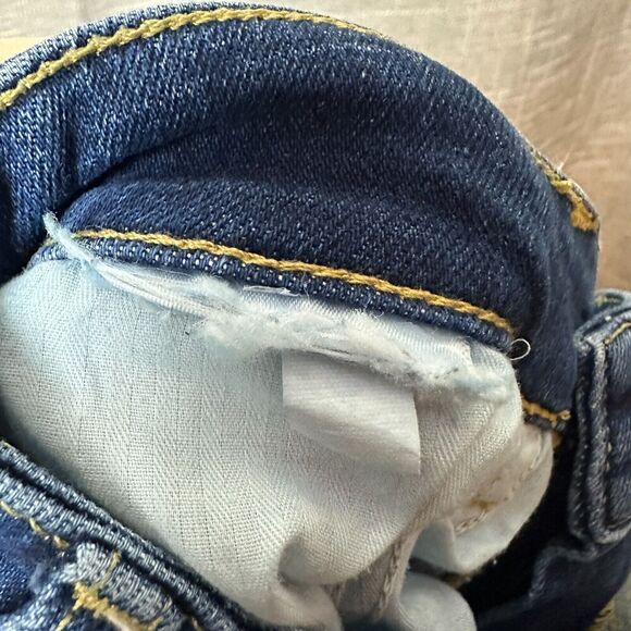 Guess Jeans Jacqueline Relaxed Size 24 Hi Rise Loose Fit Baggy Raw Hem Tapered - Picture 10 of 10